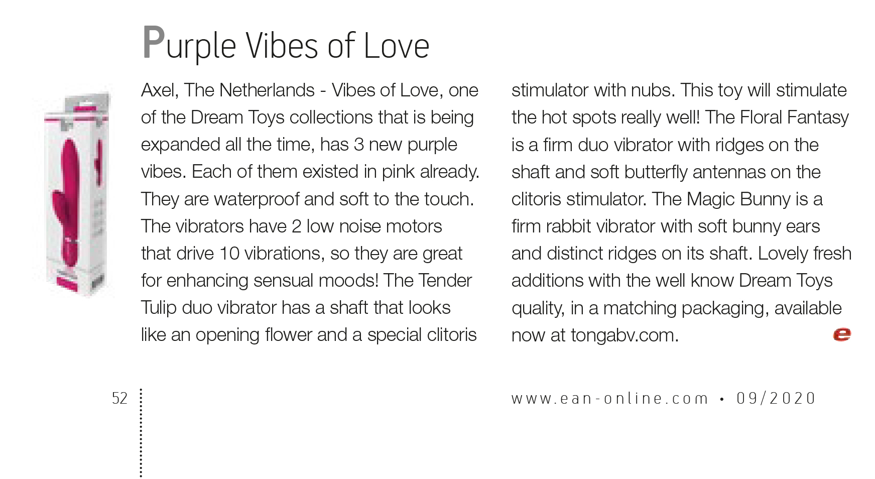 2020-09 EAN - Dream Toys Vibes of Love